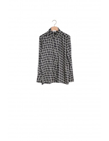 CHEMISE Ecru / Noir destockage