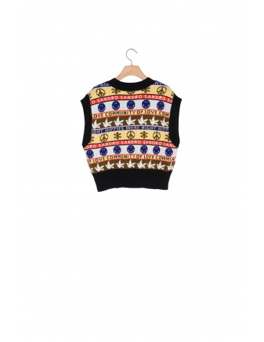 Pull sans manches à motifs store